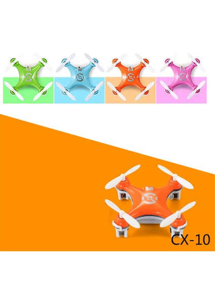 Rc Quadcopter CX10 Mini Uzaktan Kumandalı Drone 2.4g 4ch Ledhelikopter Elektrikli Uçak -C (Yurt Dışından)