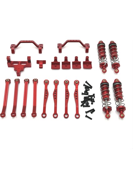 Rc Araba Yükseltme Çekme Çubuğu Süspansiyon Çerçevesi Direksiyon Dişlisi Koltuk Takımı 1/16 C64 C74 Parçaları B (Yurt Dışından)
