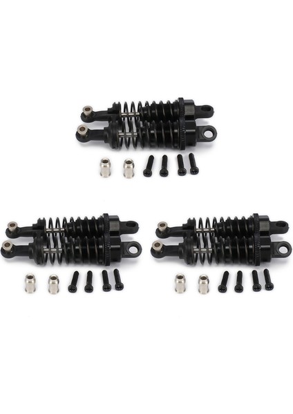 6 Adet Yağ Ayarlanabilir 65MM Amortisör Rc Araba 1/18 A959 A969 A979, Siyah (Yurt Dışından)