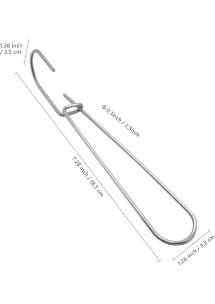 Desen Kancaları 24 Parça Metal Desen Askıları 7.3 Inç (Yurt Dışından) modelleri