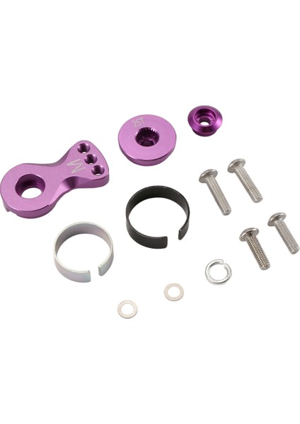 Metal 25T Ayarlanabilir Servo Koruyucu Kol Boynuzu -4 Eksenel SCX10 1/10 Rc Arabalar Helikopter Model Tekne Yükseltme Parçaları, M, B (Yurt Dışından)