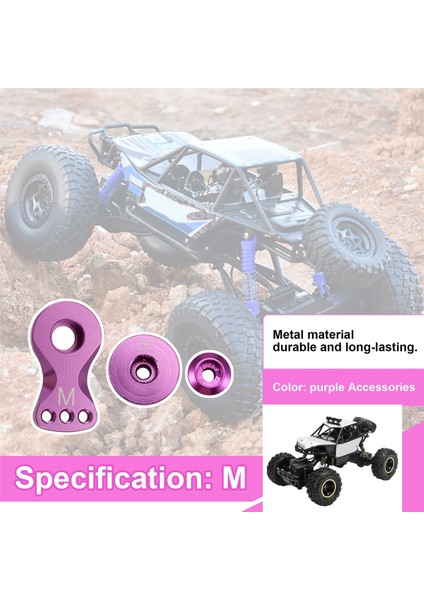Metal 25T Ayarlanabilir Servo Koruyucu Kol Boynuzu -4 Eksenel SCX10 1/10 Rc Arabalar Helikopter Model Tekne Yükseltme Parçaları, M, B (Yurt Dışından)