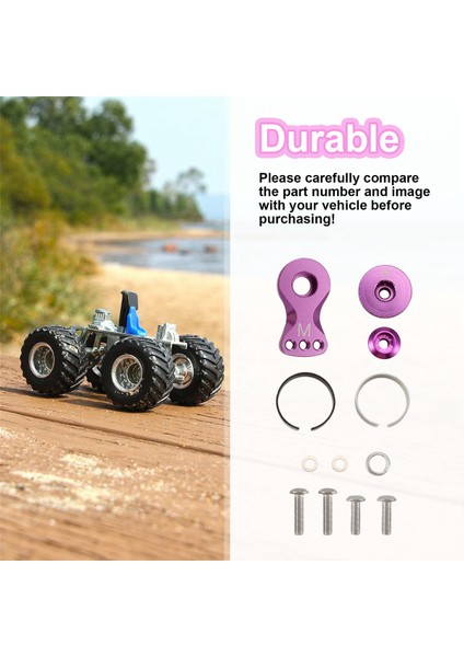 Metal 25T Ayarlanabilir Servo Koruyucu Kol Boynuzu -4 Eksenel SCX10 1/10 Rc Arabalar Helikopter Model Tekne Yükseltme Parçaları, M, B (Yurt Dışından)