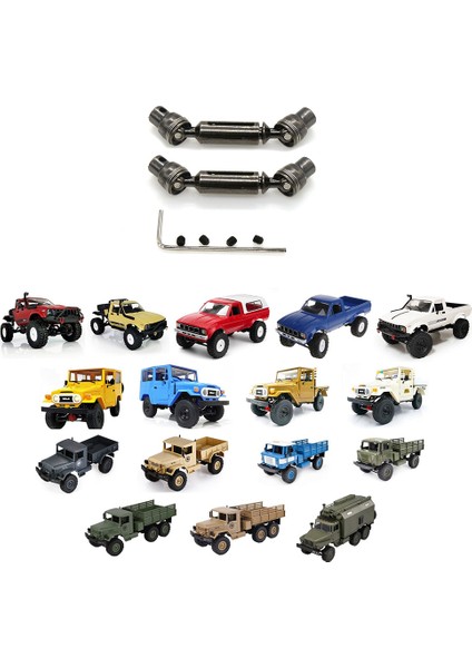 2 Adet Metal Tahrik Mili Cvd D12 C14 C24 B14 B36 B24 Mn D90 MN99S Mn-90 Rc Araba Yükseltme Parçaları Aksesuarları (Yurt Dışından)