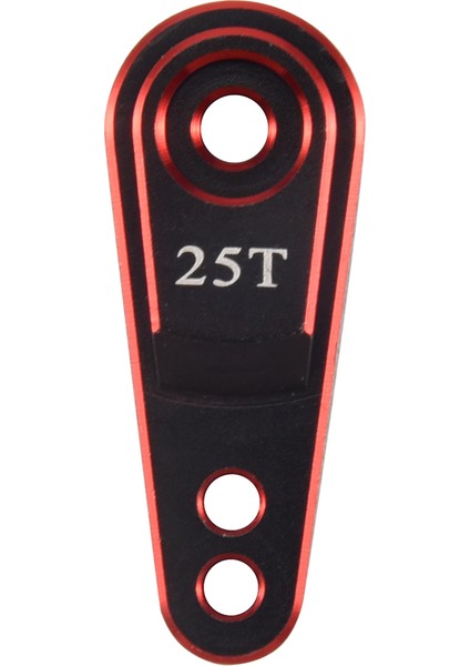 Sert Alüminyum Alaşımlı 25T M3 Direksiyon Bağlantı Servo Kolu Boynuzu 1/10 Rc Paletli Trx4 Metal Yükseltme Parçaları, Kırmızı (Yurt Dışından)