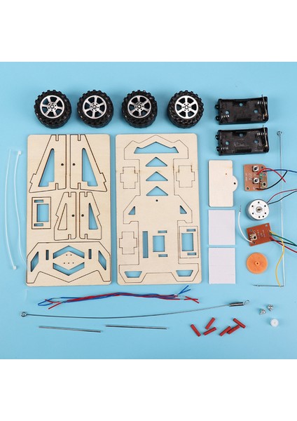 Dıy Rc Araba Oyuncakları Montajı Ahşap Yapı Araç Yarış Oyuncak Bilimsel Deney Model Kitleri Çocuklar Için Hediye (Yurt Dışından)