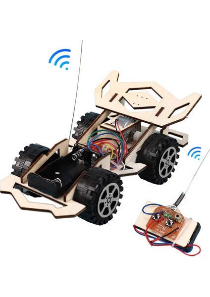 Dıy Rc Araba Oyuncakları Montajı Ahşap Yapı Araç Yarış Oyuncak Bilimsel Deney Model Kitleri Çocuklar Için Hediye (Yurt Dışından)