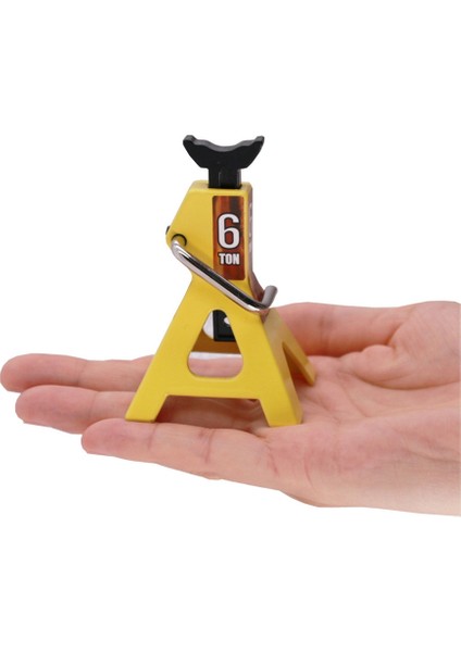 Metal Kriko Standları Simülasyon Mini Oyuncaklar 1/10 Rc Paletli Kamyon Araba Trx4 SCX10 Tırmanma Araçları-Sarı (Yurt Dışından)