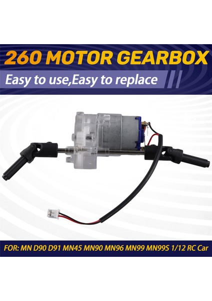 Mn D90 D91 D96 Rc Araba Yedek Parçaları Yükseltme 260 Motor Şanzımanı (Yurt Dışından)