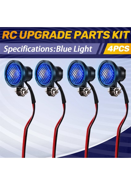 LED Işıklar Farlar Spot -4 Trx6 Eksenel SCX10 SCX24 1/10 1/24 Rc Araba Kamyon Dekorasyon Parçaları 4led A (Yurt Dışından)