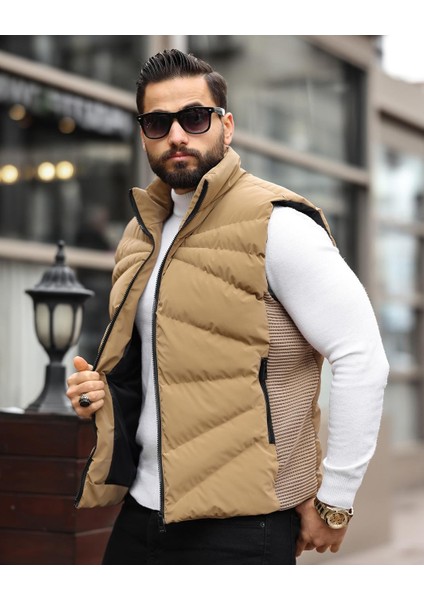 Erkek, Elyaf Dolum Kapitone, Standart-Fit, 3 Cepli, Şişme Yelek USE2419