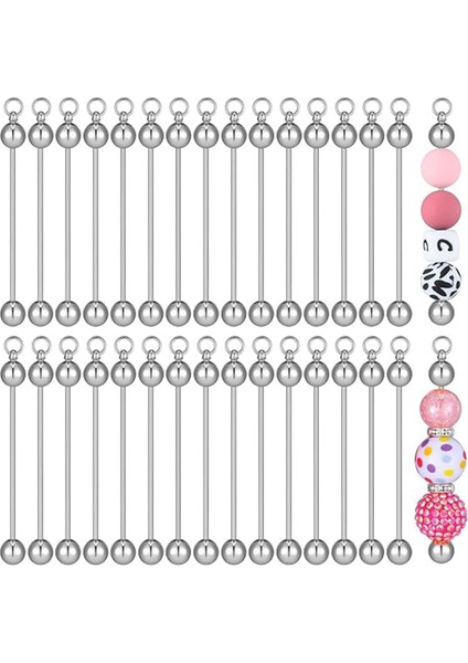 Boncuklu Anahtarlık Boş Boncuklu Anahtarlık Yapımı Malzemeleri Kolyeler Için (Yurt Dışından)