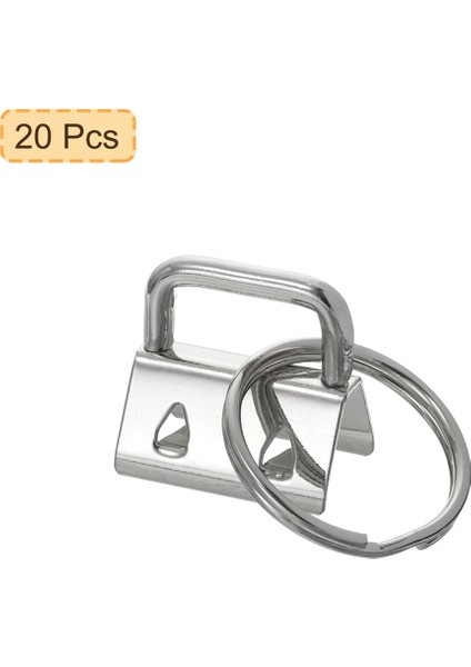 20 Adet Anahtarlık Halkalı Anahtarlık Donanımı Çanta Dokuması Için, Gümüş (Yurt Dışından) fırsatları