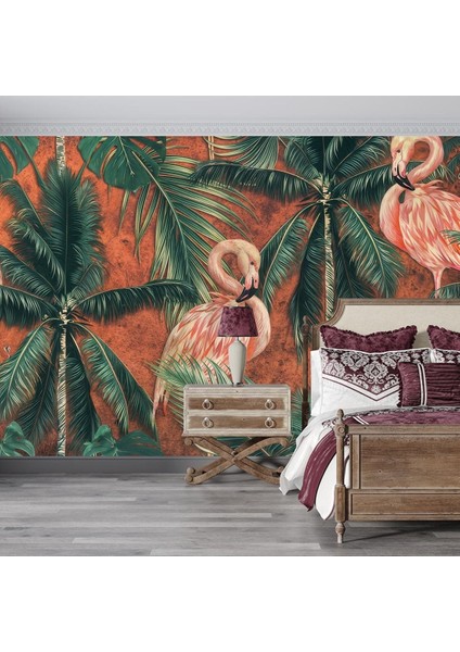 Flamingo Desenli Poster Duvar Kağıdı