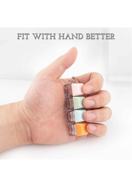 Klavye Fidget Oyuncağı, 4 Renk Fidget Anahtarlık Klavye Tıklayıcısı (Yurt Dışından)