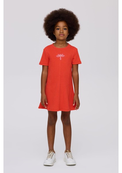 Bg Store Kız Çocuk Kırmızı Elbise