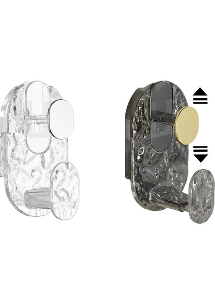 Yapışkanlı Kancalar, 2 Paket Ayarlanabilir Duvar Kancaları Lavabo Için (Yurt Dışından)