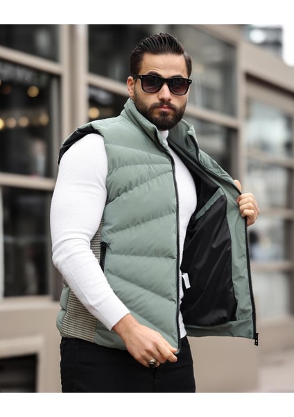 Erkek, Elyaf Dolum Kapitone, Standart-Fit, 3 Cepli, Şişme Yelek USE2419
