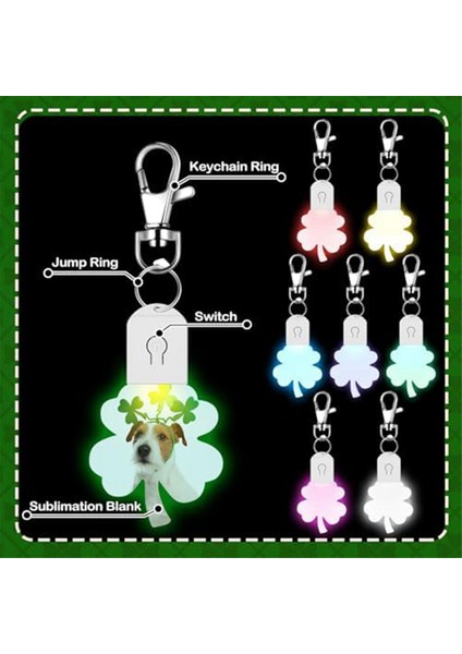 LED Boş Anahtarlık Akrilik Aydınlatmalı Transfer Şanslı Kendin Yap Anahtarlık (Yurt Dışından) modelleri