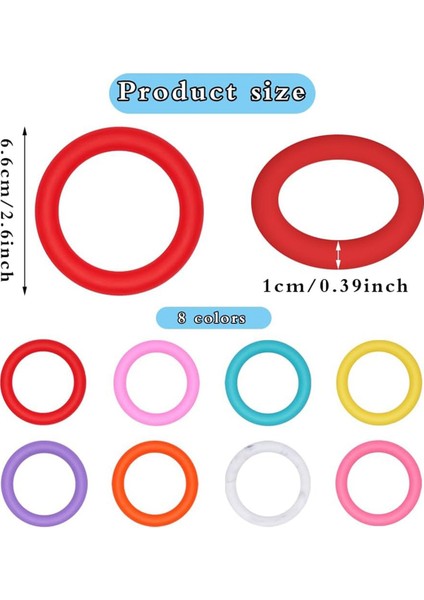 Silikon Boncuk Halkası 65MM Kauçuk Boncuklar Toplu Yuvarlak Boncuklar Dıy Boncuklar (Yurt Dışından) modelleri
