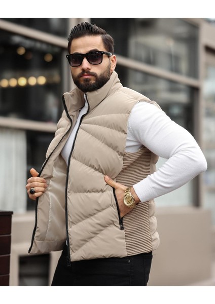 Erkek, Elyaf Dolum Kapitone, Standart-Fit, 3 Cepli, Şişme Yelek USE2419