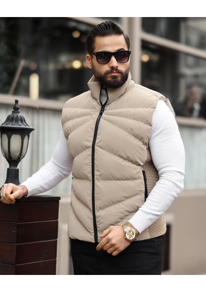 Erkek, Elyaf Dolum Kapitone, Standart-Fit, 3 Cepli, Şişme Yelek USE2419