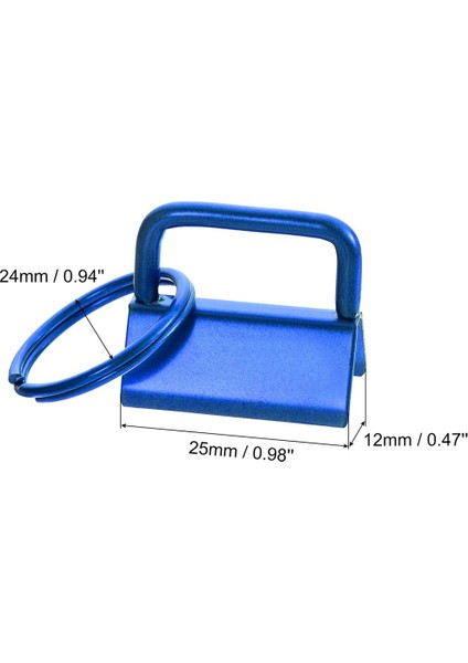 20 Adet Anahtarlık Halkalı Anahtarlık Donanımı Çanta Dokuması Için, Mavi (Yurt Dışından) modelleri