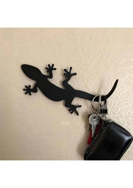 Duvara Monte Anahtarlık Dekor Duvar Anahtar Rafı Tasma Askı Kancası Gecko (Yurt Dışından)