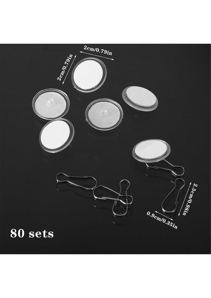 80 Paket Çıkarılabilir Şeffaf Duvar Askısı Kendinden Yapışkanlı Tavan Kancaları (Yurt Dışından)