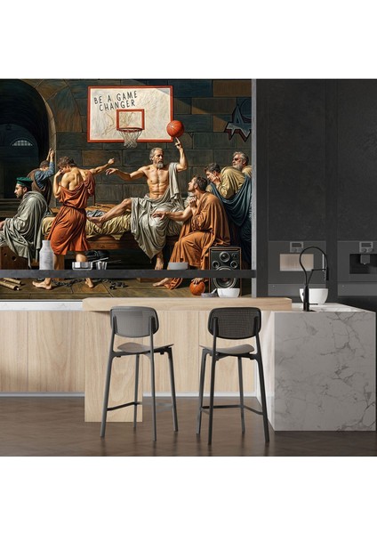 Antik Çağ Hapisanesinde Basketbol Poster Duvar Kağıdı