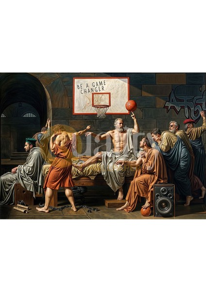 Antik Çağ Hapisanesinde Basketbol Poster Duvar Kağıdı