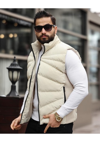 Erkek, Elyaf Dolum Kapitone, Standart-Fit, 3 Cepli, Şişme Yelek USE2419