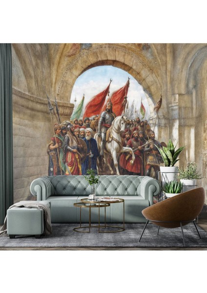 Fatih Sultan Mehmet Istanbul Kapılarında Poster Duvar Kağıdı