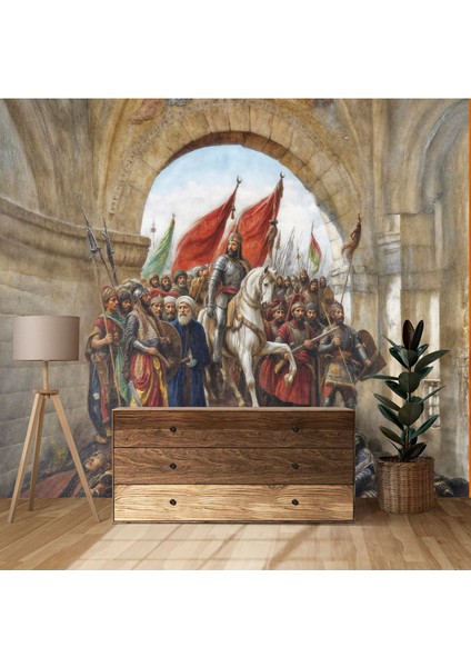 Fatih Sultan Mehmet Istanbul Kapılarında Poster Duvar Kağıdı