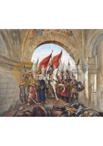 Fatih Sultan Mehmet Istanbul Kapılarında Poster Duvar Kağıdı