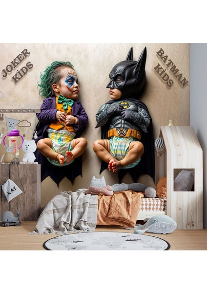 Çocuk Joker ve Batman Poster Duvar Kağıdı