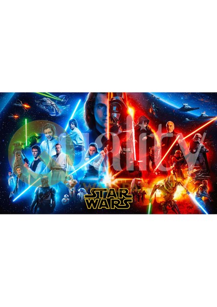 General Grievous Yoda Han Solo Çocuk Odası Poster Duvar Kağıdı