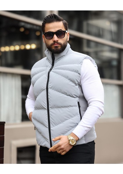 Erkek, Elyaf Dolum Kapitone, Standart-Fit, 3 Cepli, Şişme Yelek USE2419