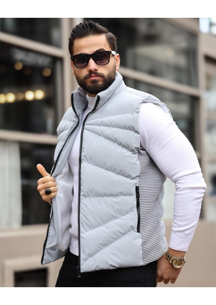Erkek, Elyaf Dolum Kapitone, Standart-Fit, 3 Cepli, Şişme Yelek USE2419