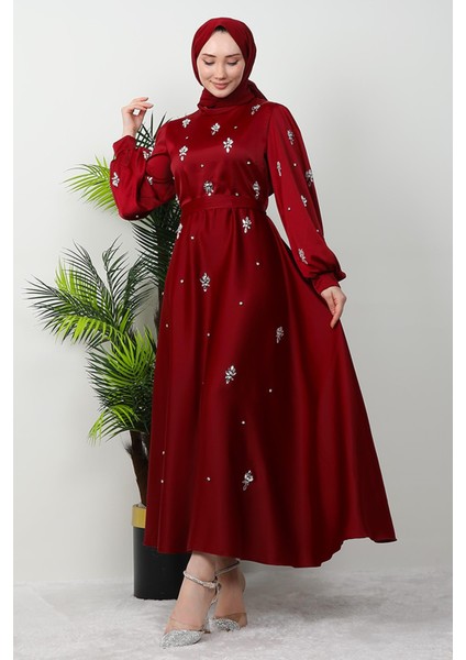 Ada Saten Abiye Bordo fırsatları