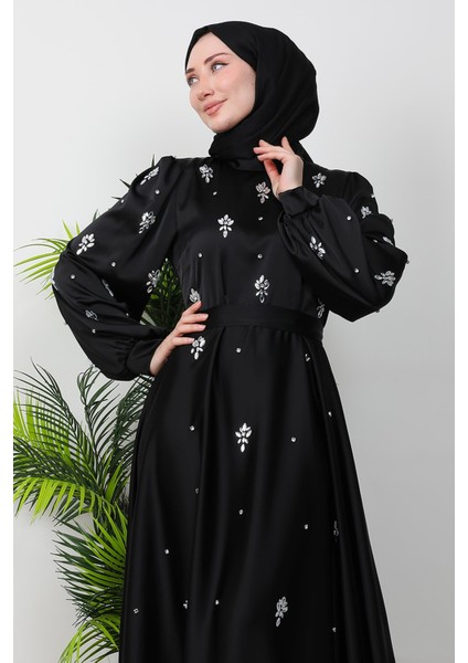 Ada Saten Abiye Siyah indirimleri