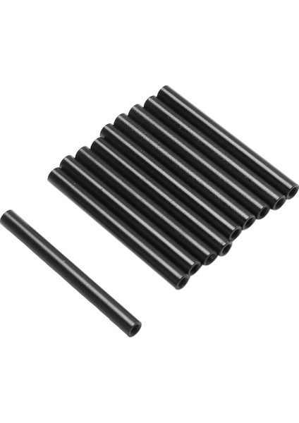 Quadcopter Çekme Çubuğu Için 10 Adet M2.5X40-D4MM Siyah Yuvarlak Alüminyum Destek Kolonu Çubukları (Yurt Dışından)