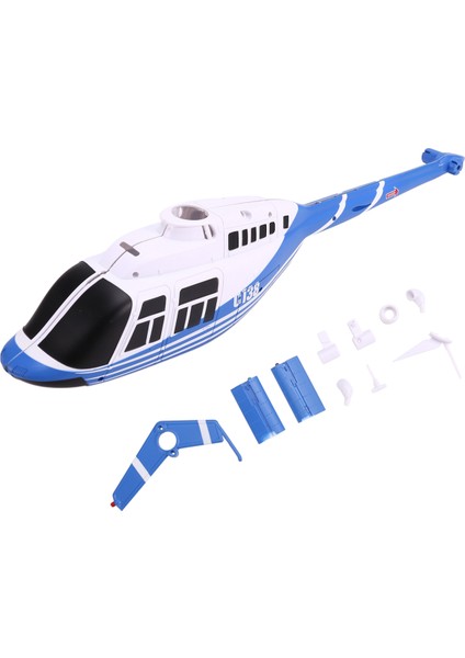 Rc Oyuncak Helikopter Yükseltme C138 Gövde Kabuk Kiti Era Bell 206 1:33 Parçaları Mavi (Yurt Dışından)