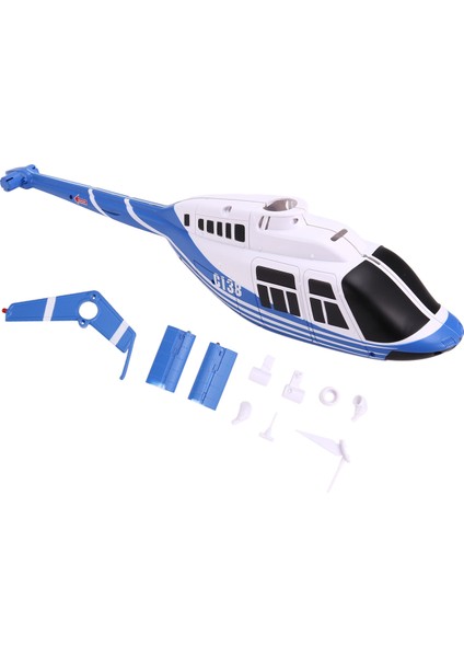Rc Oyuncak Helikopter Yükseltme C138 Gövde Kabuk Kiti Era Bell 206 1:33 Parçaları Mavi (Yurt Dışından)