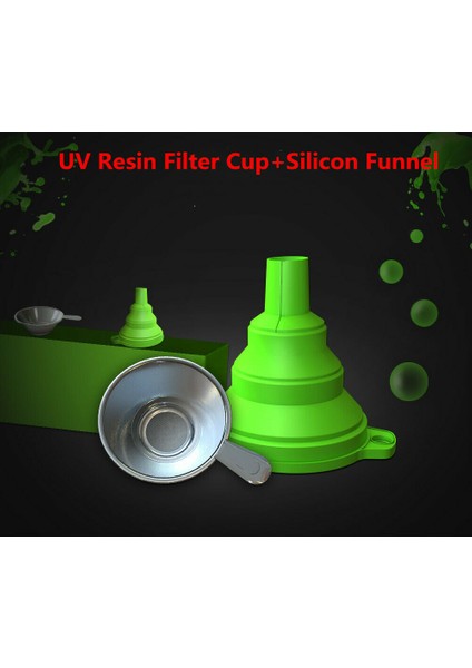2 Adet Metal Uv Reçine Filtre Bardak Huni + Foton Dlp Sla 3D Yazıcı Parçaları Için Tek Kullanımlık Silikon (Yurt Dışından)
