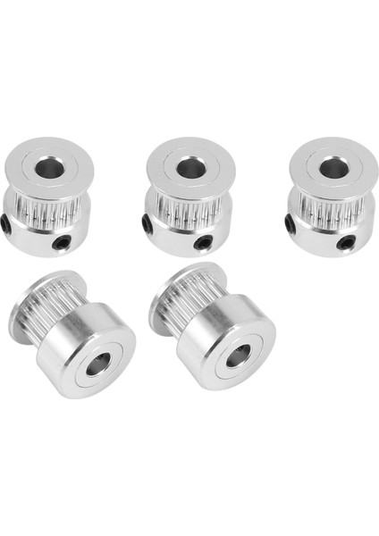 5 Adet Alüminyum Triger Kayışı Kasnağı 20 Diş Delik 5mm Genişlik 6mm ve Reprap 3D Yazıcı Prusa I3 Için Anahtar (Yurt Dışından) modelleri