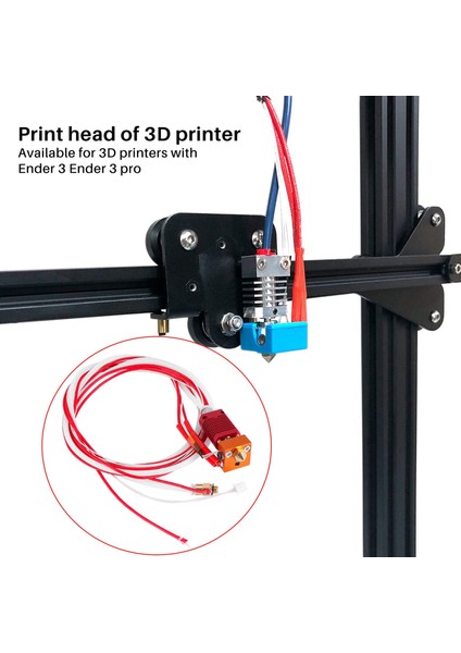 3D Yazıcı Mk8 Hotend Kiti Ekstruder Baskı Montajlı Sıcak Uç 3 Pro Için (Yurt Dışından)
