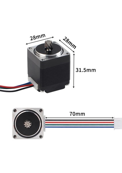 Kablo Parçalarıyla A1/a1 Mini 3D Yazıcı Için Ekstruder Motor 28 Stepper (Yurt Dışından)