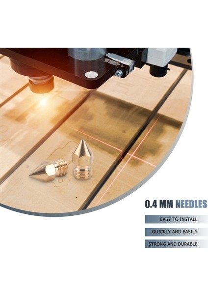 21 Parça 3D Yazıcı Nozulu ve Temizleme Seti 0.4 mm Mk8 Nozullar Iğneler 1 Paket Cımbız Aracı Paslanmaz Çelik (Yurt Dışından)