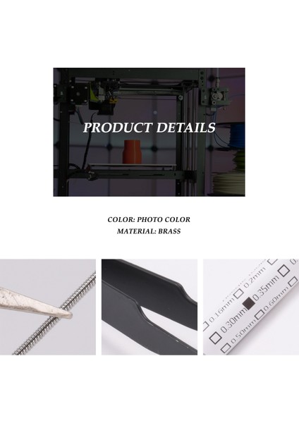 21 Parça 3D Yazıcı Nozulu ve Temizleme Seti 0.4 mm Mk8 Nozullar Iğneler 1 Paket Cımbız Aracı Paslanmaz Çelik (Yurt Dışından)